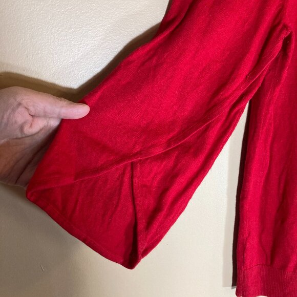 #69 Ann Taylor Red Pullover Sweater, Size Medium Petite - Picture 4 of 5